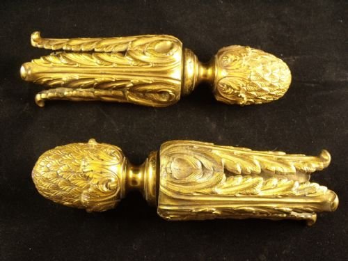 Pair of Ormalu Curtain Pole Finials