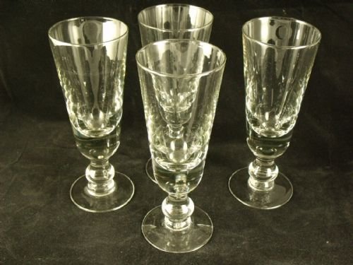 Set of Four Glass Rummers