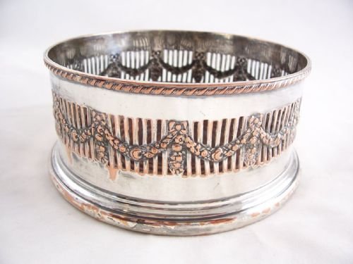 Silver Plated Bottle Coaster