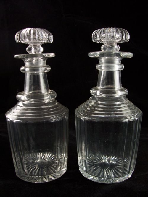 Pair of Glass Decanters