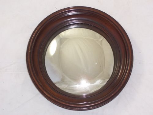 Mid 19th C Walnut Convex Mirror
