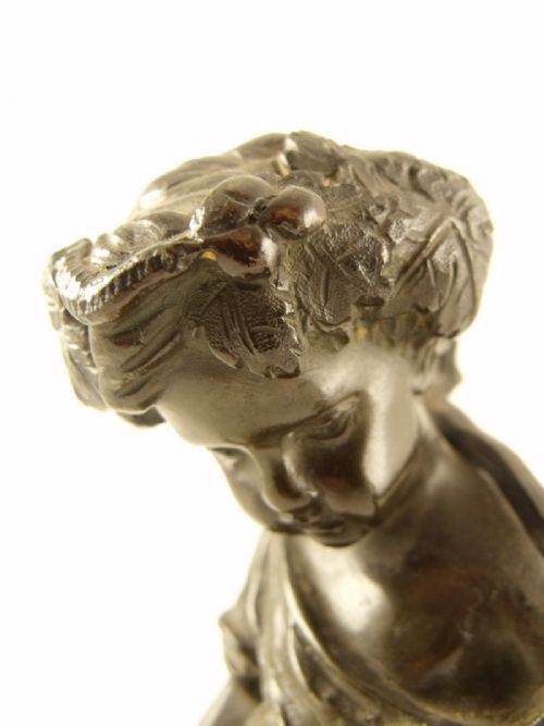 Pair of 19th C Bronze Putti