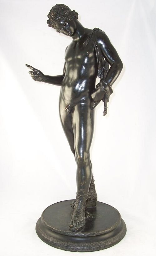 19th C Bronze of Narcissus