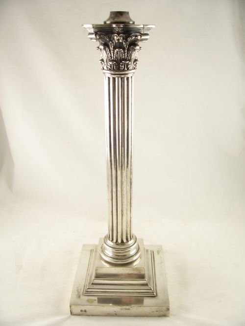 Silver Plated Lamp Base
