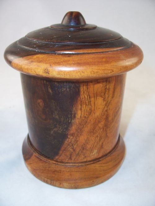 19th C Lignum Vitae String Box
