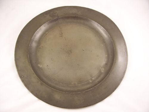 Large 18th C Pewter Charger