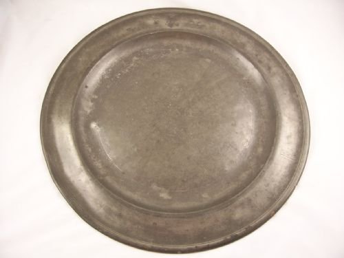 Large 18th C Pewter Charger
