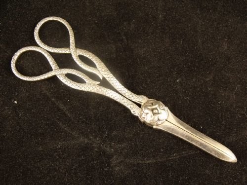Silver Plated Grape Scissors