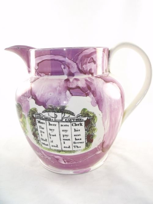 Late 18th C/ Early 19th C Sunderland Lustre Jug
