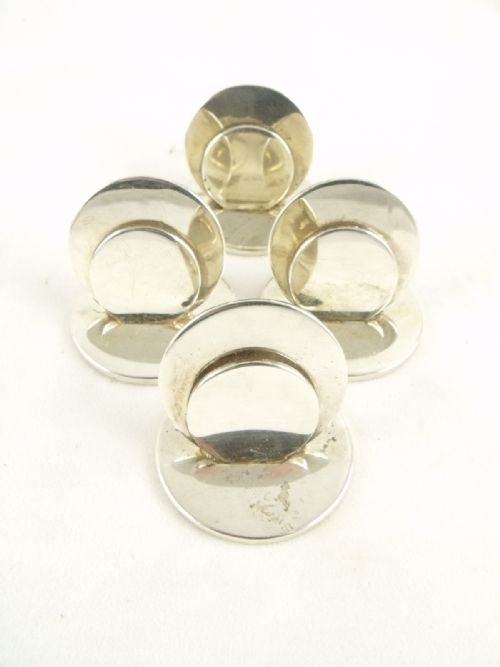 fig 1. Set of Silver Menu Holders