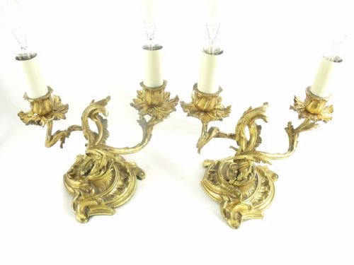 19th C Ormolu Lamps/candlesticks