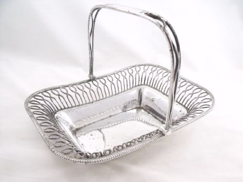 Early 19th C Silver Plated Fruit Basket