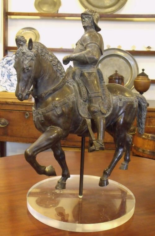 A Large Figure of a Knight on Horse