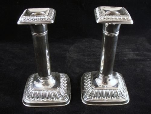 Pair of Silver Plated Candlesticks