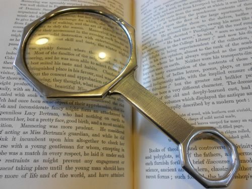 Silver Magnifying Glass