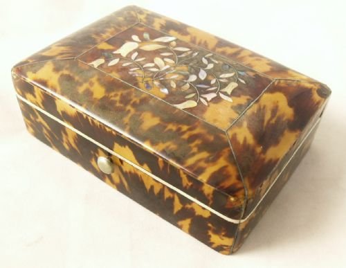 fig 1. 19th Century Tortoiseshell Box