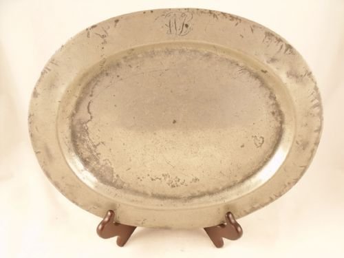 18th C Pewter Meat Plate