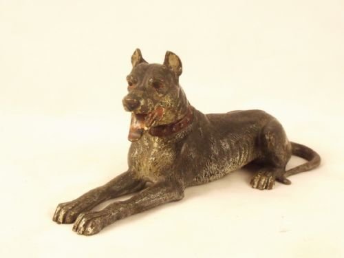 19th C Bronze Dog