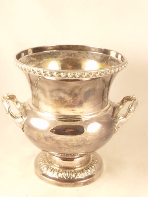 19th C Silver Plated Wine Cooler