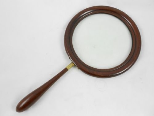 19th C Mahogany Gallery Glass