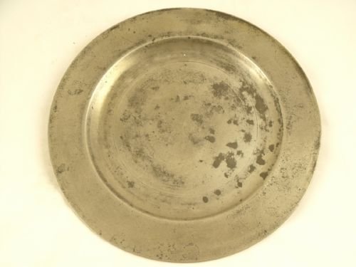 18th C Pewter Plate
