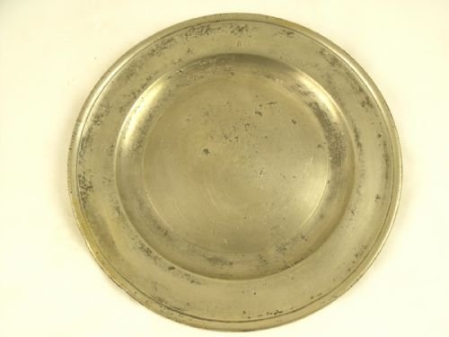 18th C Pewter Plate