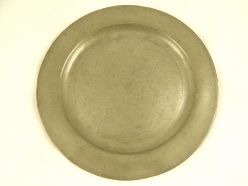 18th C Pewter Plate