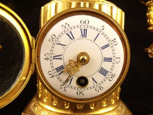 fig 1. Gilt Clock Garniture Set