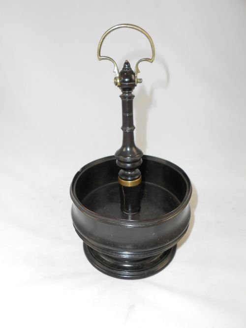 19th C Lignum Vitae Cruet Stand