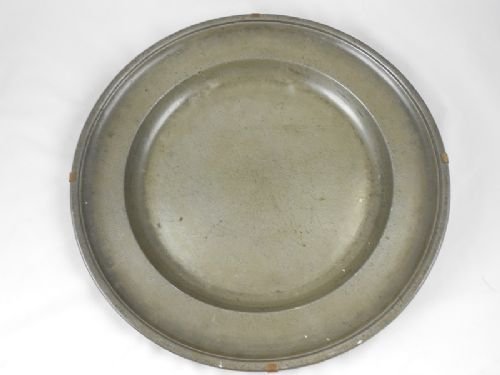 18th C Pewter Charger