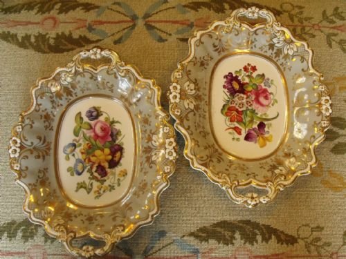 Pair of 19th C Dishes