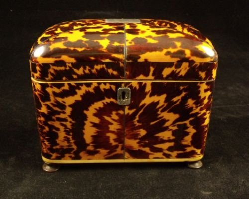 Tortoiseshell Tea Caddy