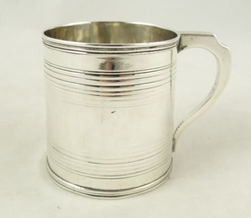 19th C Silver Tankard