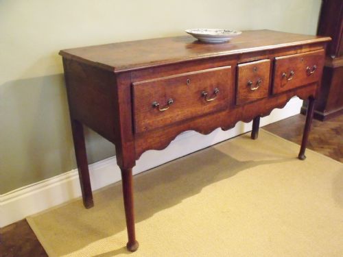 George III Oak Dresser Base
