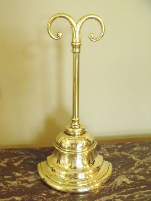19th C Brass Door Stop