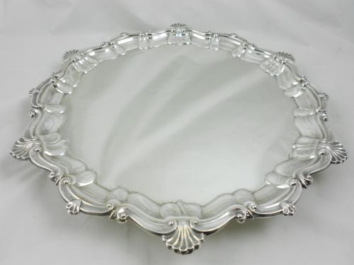 Large Sterling Silver Salver