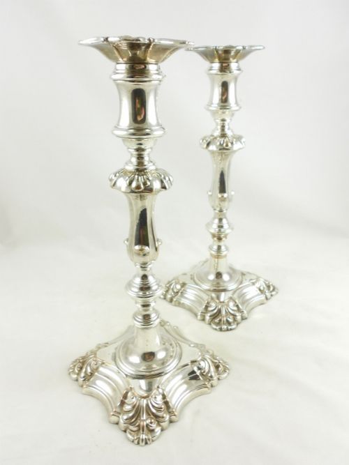 Pair of Silver Plated Candlesticks