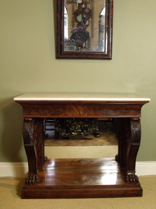 Regency Mahogany Console Table