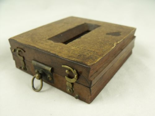 19th C Mahogany Cased Compass
