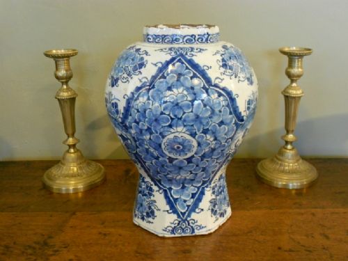 Large 18th C Delft Vase