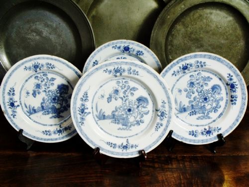 Set of 18th C Delft Plates