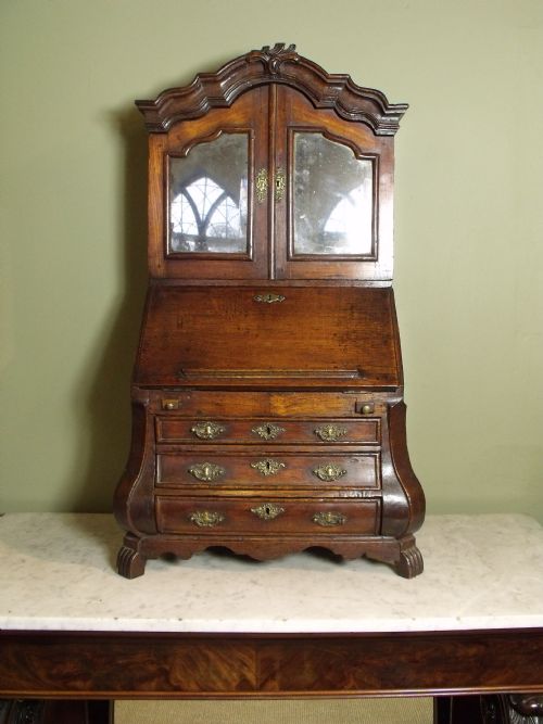 18th C Miniature Bureau Bookcase