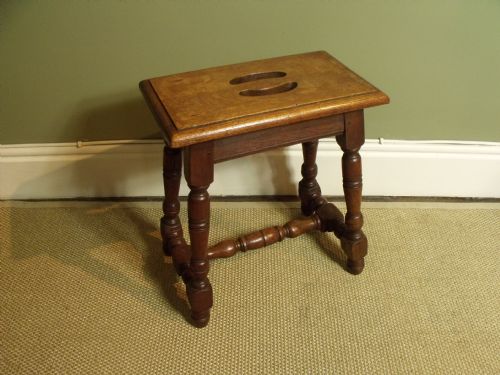 19th C Oak Stool