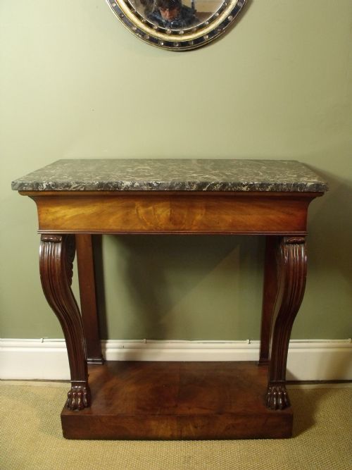 Early 19th C Mahogany Console