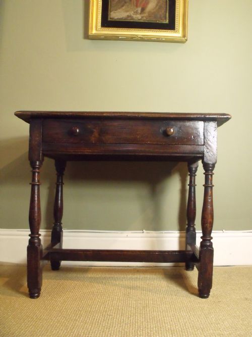 18th C Elm Side Table