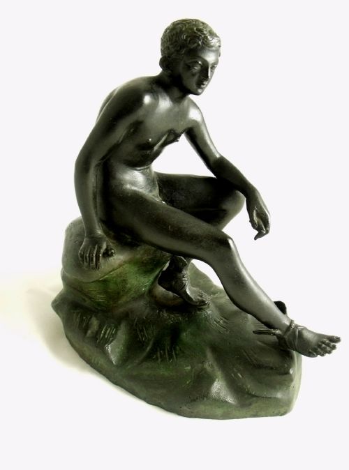 19th C Bronze of Mercury