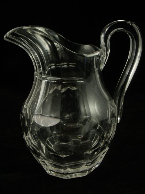 19th C Cut Glass Ewer
