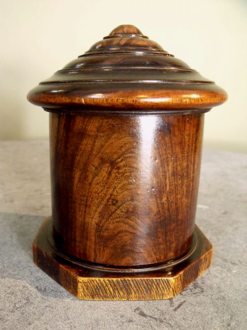 19th C Lignum Vitae String Box