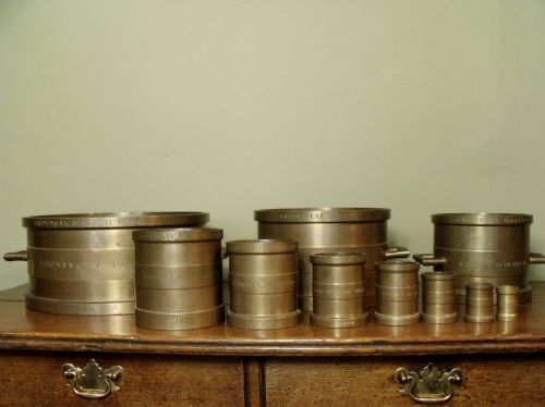 Set of Bronze Imeprial Measures