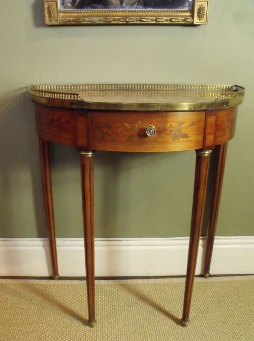 Nineteenth Century Demilune Side Table
